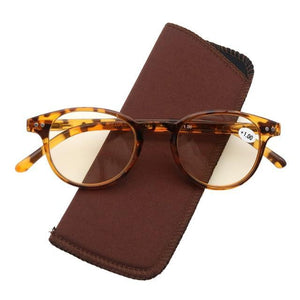 Round Reading Glasses Women Men Anti Blue Ray Light Fashion Retro Vintage Computer Eyeglasses Presbyopic Glass Diopter 0 0.5 2