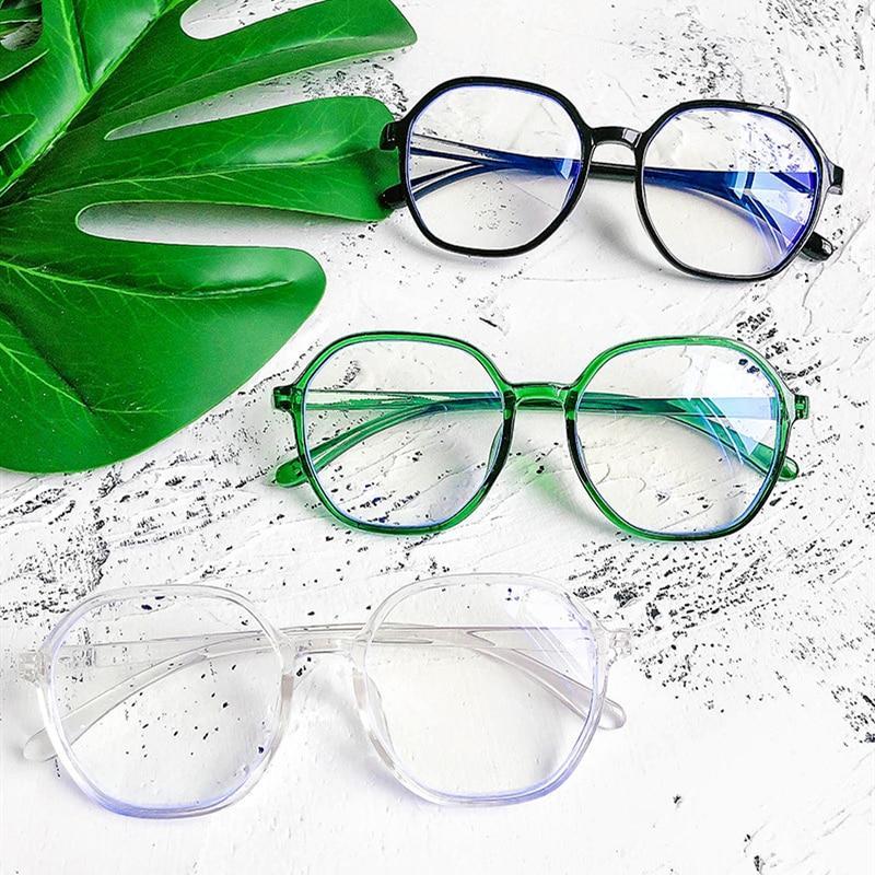 Unisex Optical Anti blue Light Oversized Glasses Ultra Light Resin Computer Glasses Fashion Square Clear Frames Reading Glasses