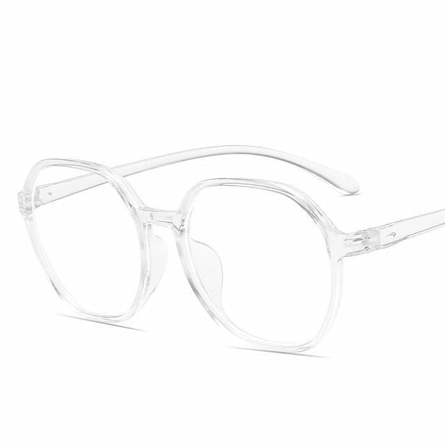 Unisex Optical Anti blue Light Oversized Glasses Ultra Light Resin Computer Glasses Fashion Square Clear Frames Reading Glasses